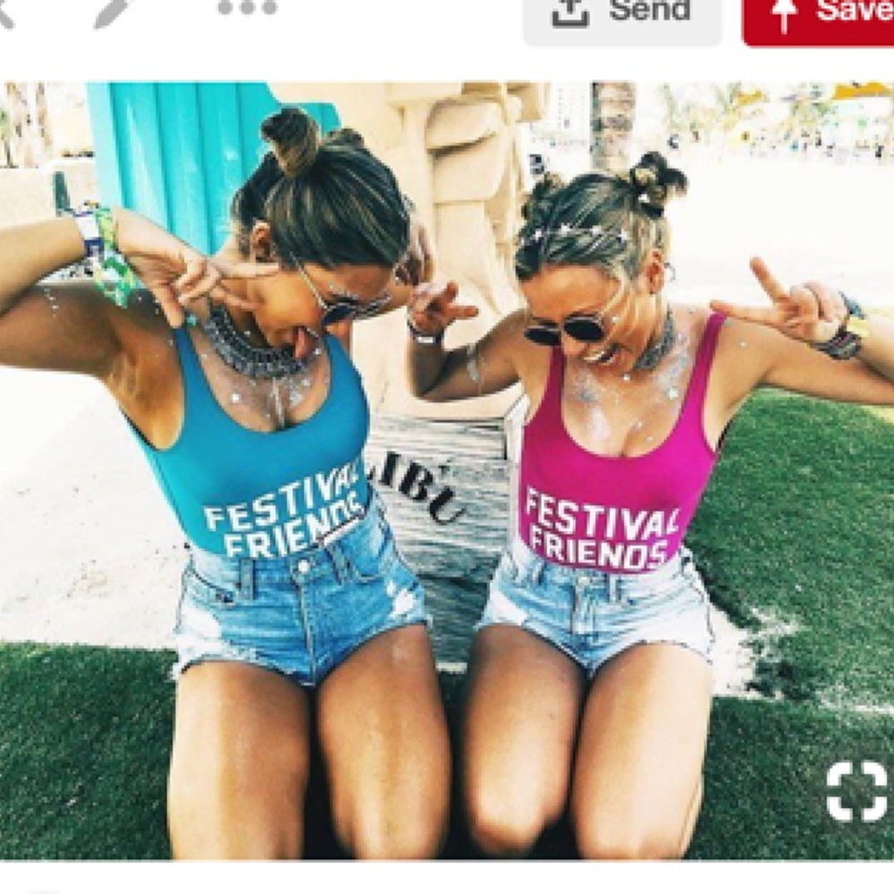 ‘Festival friends’ swimsuit/ body suit